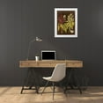 thumbnail image 3 of Vision Studio 19x24 White Modern Wood Framed Museum Art Print Titled - Buckeye on Suede, 3 of 4