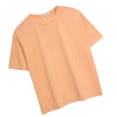 thumbnail image 4 of Camiseta holgada mujer verano cuello redondo manga corta casual top, naranja, l Scienceny  AP001475-23, 4 of 7