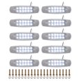 thumbnail image 1 of Luces de marcador Unique Bargains para luces de marcador LED blancas universales, reemplazo de luces de marcador LED laterales de camión, 10 Pcs de plástico, 1 of 7