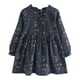 thumbnail image 1 of Odeerbi 2-14 Años Niñas Vestido Floral Manga Larga Algodón Midi Vestido Cuello Redondo Niños Encaje Primavera Otoño Plisado, 1 of 8