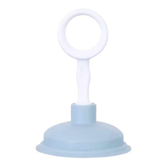 ACDANC Mini Sink Plunger, Ergonomic Round Handle Toilet Drain Cleaner with Detachable Handle, Portable Kitchen and Bathroom Plumbing Tool, Blue