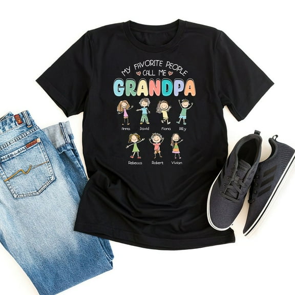 Grandpa Shirt, Grandkids Name Shirt, Father's Day Shirt, Gift For Grandpa, Funny Grandpa Shirt, Best Grandpa Shirt