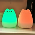 thumbnail image 5 of Litake Night Light For Kids LED Little Cat Night Light Animal Soft Silicone Night Lamps USB Rechargeable LED Lamp Touch Control For Bedroom, 5 of 5