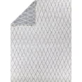thumbnail image 2 of Exquisite Rugs Giorgio Reversible Indoor/Outdoor Handmade Flatweave P.E.T. Yarn Gray/Ivory Area Rug, 2 of 3