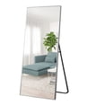 thumbnail image 1 of NeuType Full Length Mirror Floor Rectangle Silver 65"x22", 1 of 9