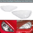 thumbnail image 3 of Car Headlight Headlight Lens Housing Cover Replacement Parts Compatible with Honda Fit Jazz Hatchback 2003-2, 3 of 5