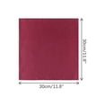 thumbnail image 2 of INSPIRE CHIC Men's Pocket Squares Solid Color Handkerchiefs Dark Red One Size, 2 of 4