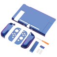 thumbnail image 6 of PlayVital Upgraded Glossy Dockable Case Grip Cover for Nintendo Switch, Ergonomic Protective Case for Nintendo Switch, Separable Protector Hard Shell for Joycon - Chameleon Purple Blue, 6 of 8