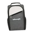 thumbnail image 2 of Bolsa para zapatos de golf, regalo para golfistas, bolsa de transporte de zapatos con cremallera multifunción de PU, bolsa deportiva Gris, 2 of 9