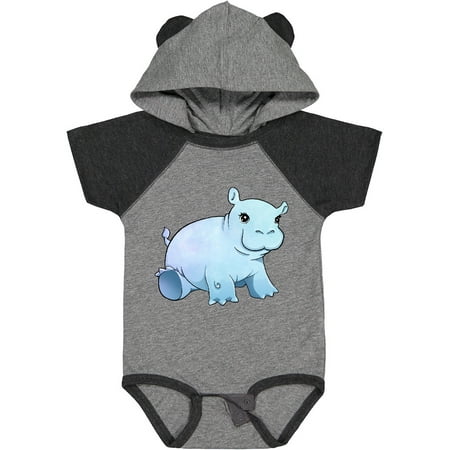 

Inktastic Cute Baby Hippo Gift Baby Boy or Baby Girl Bodysuit