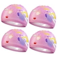 thumbnail image 1 of CSChome Swimming Caps Kids Swimming Hats Quick Dry Cartoon Pattern Nylon Stretchy Protective Swimming Hats Cute, 1 of 7