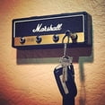 thumbnail image 4 of titular de la clave amplificador de guitarra Guitarra clave llavero sostenedor del gancho de montaje en pared Homeware (Color: Keyholder Set Black), 4 of 5