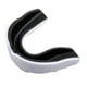 thumbnail image 1 of Protector bucal deportivo: protectores bucales profesionales delgados para boxeo, MMA, sparring, Blanco + negro, 1 of 8