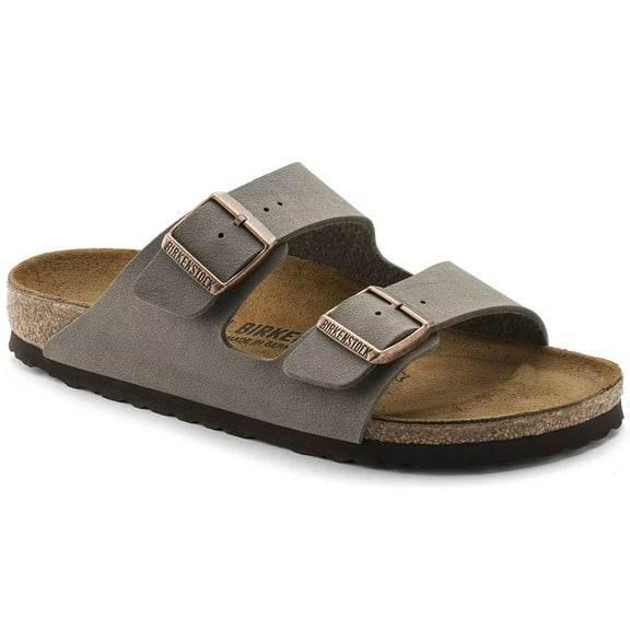 Birkenstock Unisex Arizona Sandals Stone Birkibuc 37 = Women's 6-6.5 Narrow