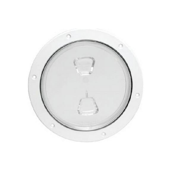 Beckson Marine Screw Out Deck Plate Standard Trim Ring Diamond Center DP44W