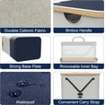 thumbnail image 6 of Clothes laundry hamper with lid, 100L large dirty laundry hampers with Collapsible and Removable Bag,Tall laundry basket for for Bedroom, Laundry Room, Bathroom, Dorm, 6 of 7