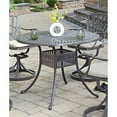 thumbnail image 4 of Bowery Hill Traditional Brown Aluminum Outdoor Dining Table, 4 of 4