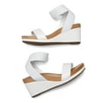 thumbnail image 2 of DREAM PAIRS Women's Elastica Ankle Strap Open Toe Platform Wedge Sandals, 2 of 5