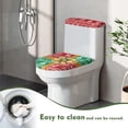 thumbnail image 5 of HELLHERO Christmas Decorations 2 Pcs Set Toilet Seat Cover Set Soft Elastic Fabric, Universal, Bathroom, 5 of 8