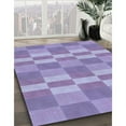 thumbnail image 3 of Ahgly Company Machine Washable Indoor Square Transitional Purple Mimosa Purple Area Rugs, 3' Square, 3 of 7