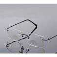 thumbnail image 3 of Bifocal Rimless Reading Glasses Blue Blocking Light Rimless Metal Business Readers, 3 of 5