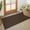 Brown/Dark Brown-2' x 4' (Runner), variant on Indoor Door Mat 2x3 Ft Small Area Rugs Washable Front Non Slip Rubbered Entryway Rugton Entrance Doormat For Porch Bathroom Kitchen Bedroom Black/dark Grey