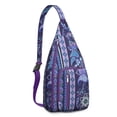 thumbnail image 1 of Chic Paisley Sling Backpack - Exotic Colorful Pattern Shoulder Bag, Fashionable Anti-Theft Pack for Commuters, 1 of 4