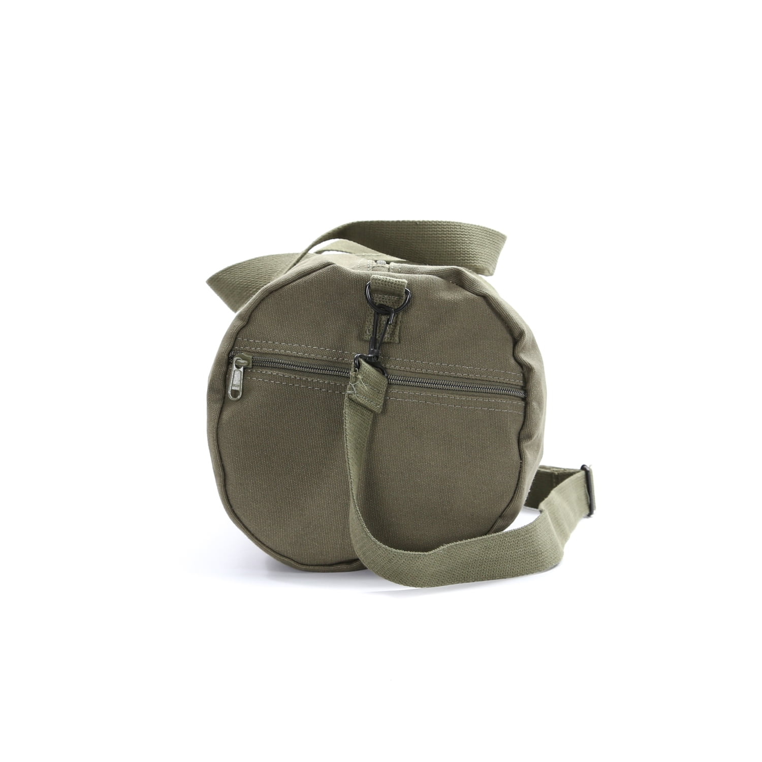 Grab A Smile Explore Heavyweight Canvas Duffel Bag, Olive White