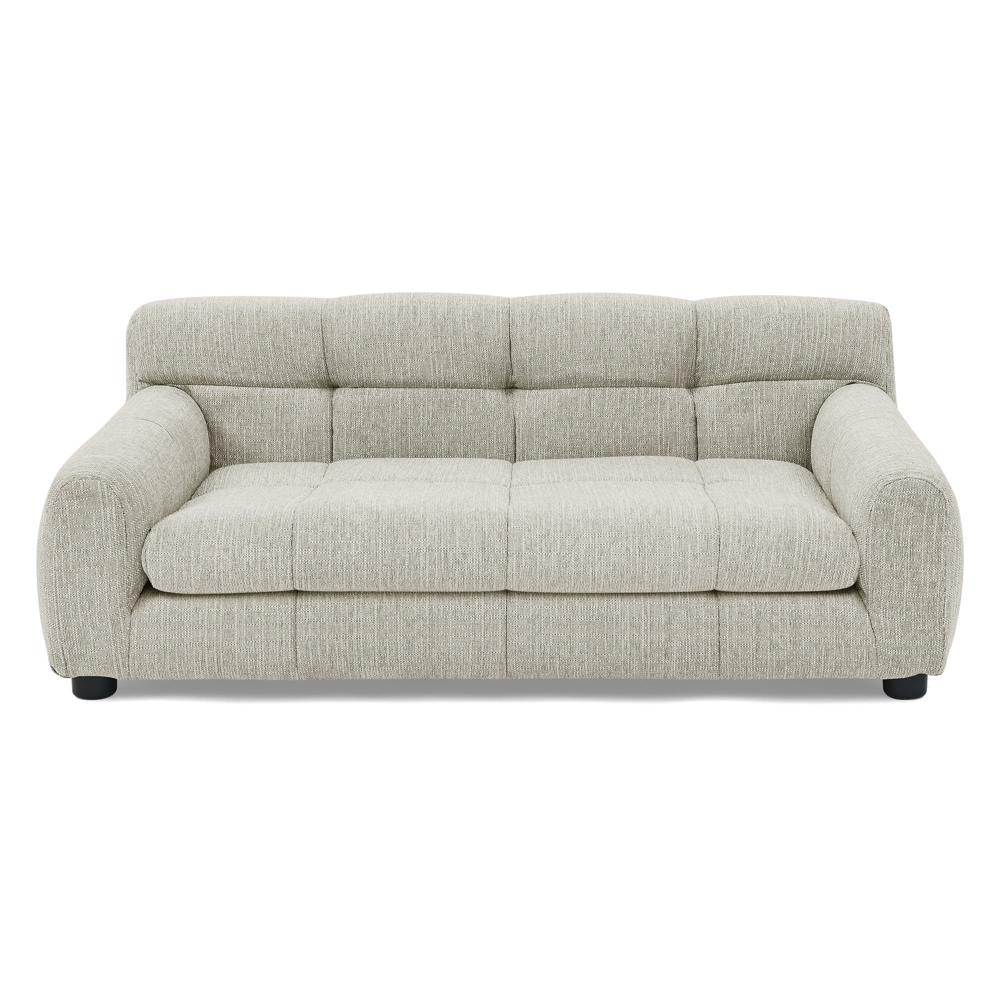 Soft Modern Linen Pet Sofa with Backrest & Armrests, Stable Short Leg Dog Couch for Medium & Large Dogs, Comfortable Pet Furniture Bed