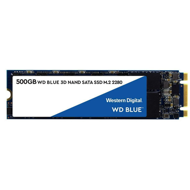 WD Blue 3D NAND 500GB Internal SSD - SATA III M.2 2280 Solid Drive - WDS500G2B0B -