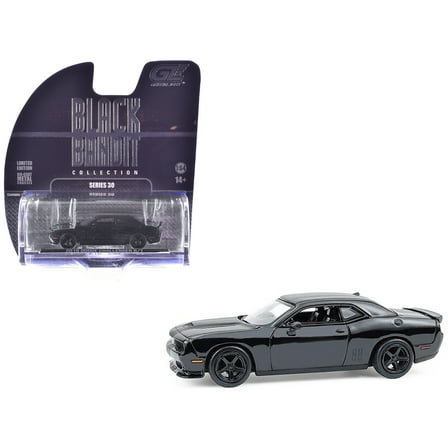 2016 Dodge Challenger R/T Hemi Black "Black Bandit" Series 30 1/64 Diecast Model Car by Greenlight
