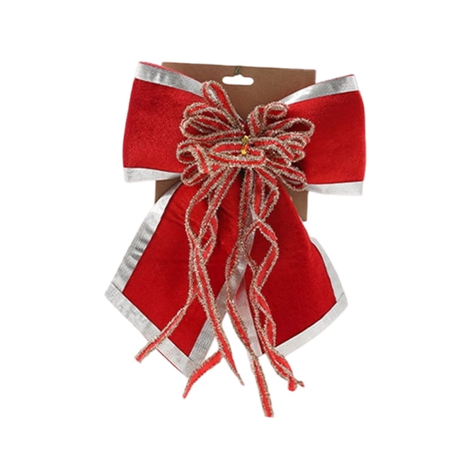 Elegante lazo navideño para colgar, adecuado para interiores y exteriores, jardines, terrazas y balcones
