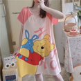 thumbnail image 1 of Disney Nightdress Minnie Pajamas Ladies Summer Sweet and Cute Pajamas Women's Comfortable Large Size Loose Cartoon Home Clothes40kg-70kg Gao Jinjia LED, 1 of 2