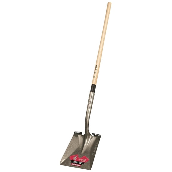 34279 Tru Pro Square-Point Shovel with Extended Socket, American Handle, -Inch