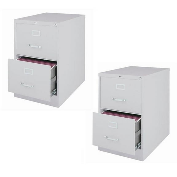 Value Pack (Set of 2) 2 Drawer Legal File Cabinet in Gray
