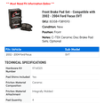 thumbnail image 2 of Front Brake Pad Set - Compatible with 2002 - 2004 Ford Focus SVT 2003, 2 of 2