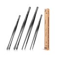 thumbnail image 1 of Pinzas de cocina Bundlepro, finas, largas, 30 cm y 25 cm, acero inoxidable, 1 of 7
