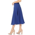 thumbnail image 3 of Women's Flared Lightweight Elastic Midi A-line Skirt, 3 of 8