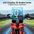 thumbnail image 5 of MIHOVER 21.6V Electric Bike for Kids 12", 200W Electric Balance Bike Ages 3-8 Years Old, Max 10MPH with LED Display, Beginners Friendly - Red, 5 of 7