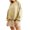 Khaki, variant on Long Sleeve Shirts for Women Women Fall Winter Color Circular Neck Long Sleeve Tops Pullover Blouse Sweatshirts