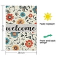 thumbnail image 5 of Spring Summer Multicolored Flower Leaves Garden Flag 28x40 Inch Double Side for Outdoor Courtyard Garden Decor Flowers Welcome Holiday Flag for Outside Decoration, 5 of 6