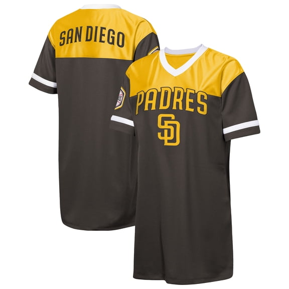 Girls Youth Outerstuff  Brown San Diego Padres Big League Cheer V-Neck T-Shirt Dress