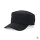 thumbnail image 1 of Zhuge Gorra de béisbol clásica de sarga con parte superior plana ajustable unisex, gorra militar de cadete de 22 a 23,6 pulgadas (negra), 1 of 4