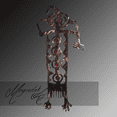 thumbnail image 3 of Southwest Style Petroglyph (Bob) Wall Art in Distressed Copper and Red, 34" Tall, Original Handcrafted Design, 3 of 5