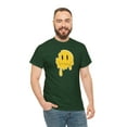 thumbnail image 5 of Dripping funny smiley emoji graphic t shirt Unisex Heavy Cotton Tee, 5 of 8