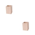 thumbnail image 3 of Tholdsy Wooden Pencil Stationery Organizer, Square Cup Desk Decoration, Holder, Black Walnut Wood, for Stationery, Make Type3 NO3, 3 of 6