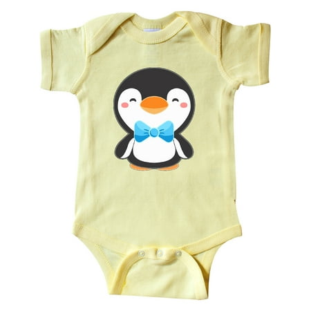 

Inktastic Cute Penguin with Blue Bow Tie Gift Baby Boy or Baby Girl Bodysuit