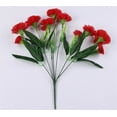 thumbnail image 2 of 10Head Carnation Artificial Flowers Plastic Fake Plants Home Party Wedding Decor, 2 of 8