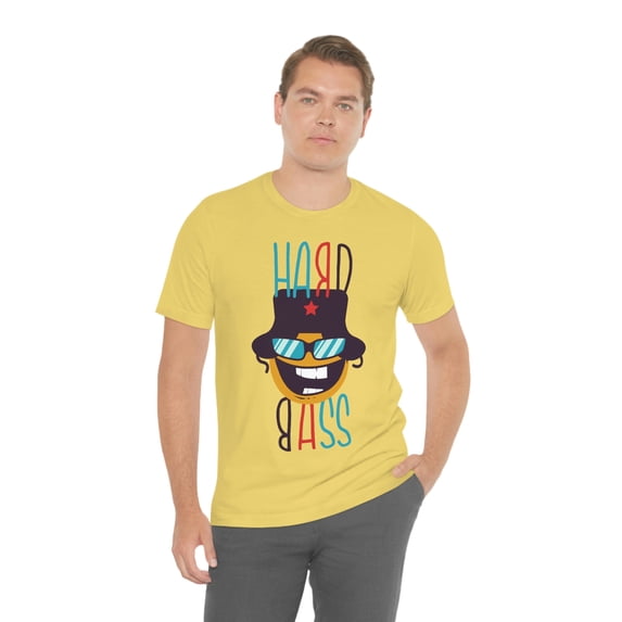 Hard Bass Mirror Design Unisex Jersey Short Sleeve Tee