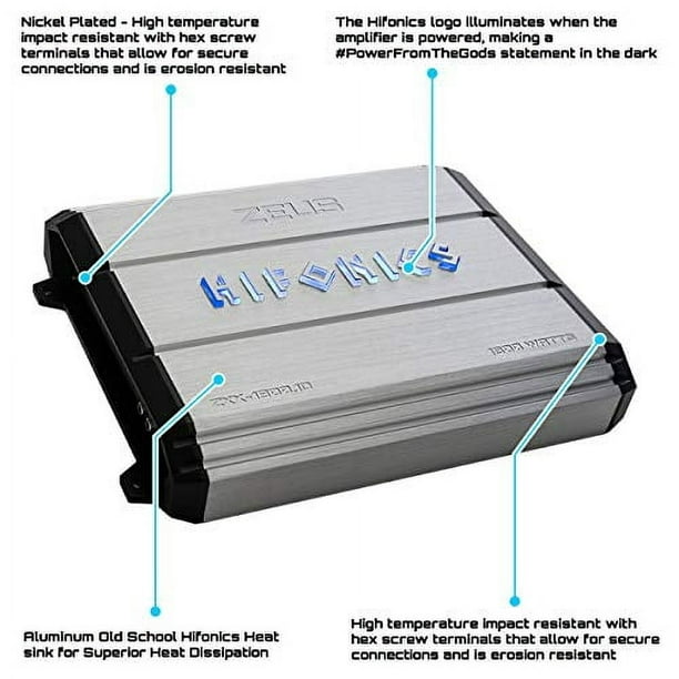 Free Shipping! Hifonics ZXX-1800.1D Zeus Series Monoblock Class D